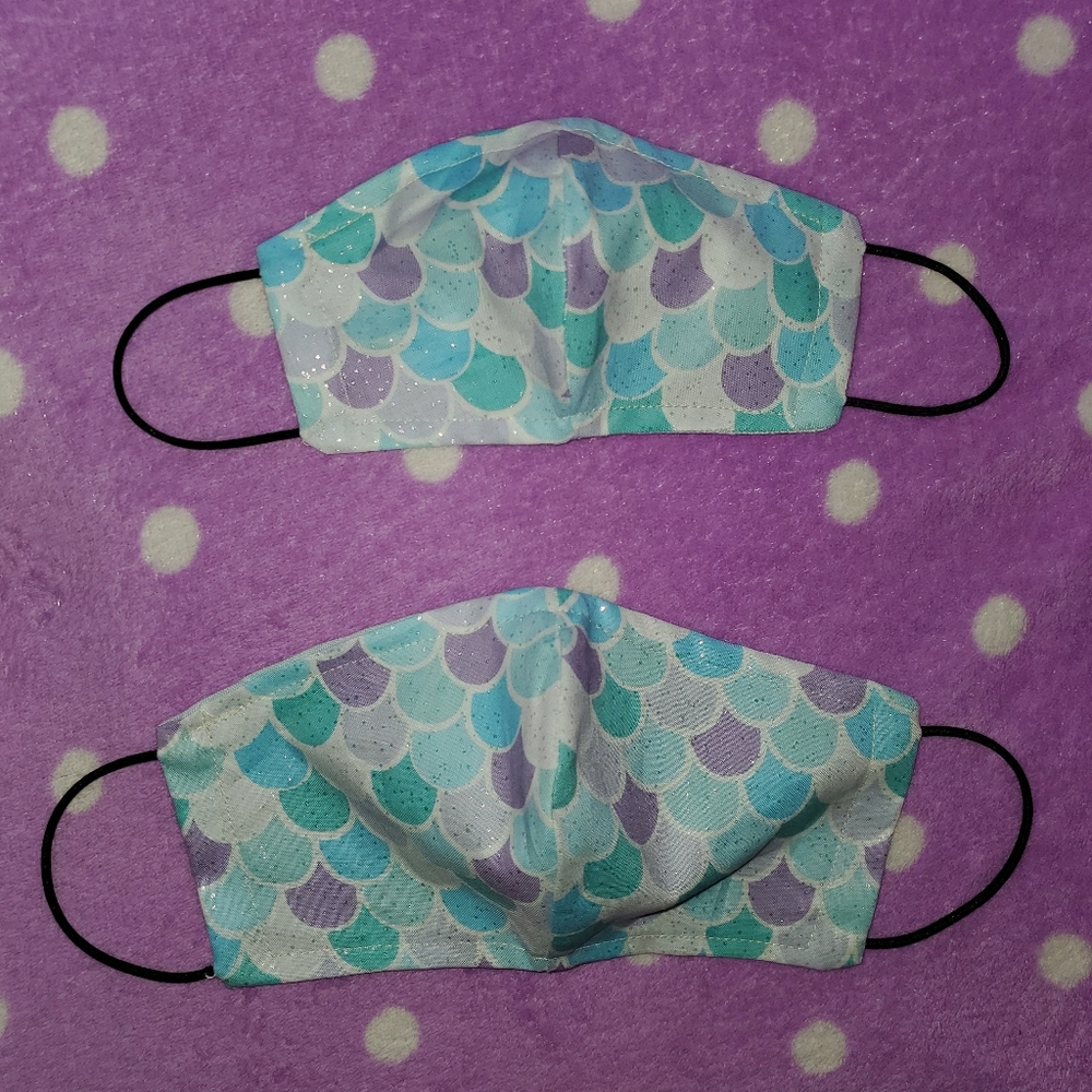 🧜‍♀️ MERMAID Mask Set - Adult & Child